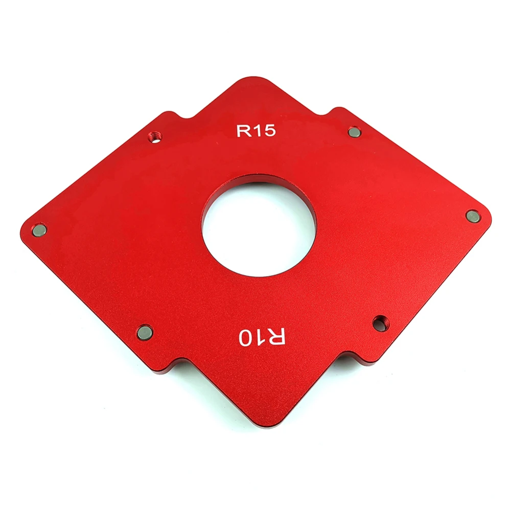 Red R10-15 Практичный стол маршрутизатора угловой джиг радиус фаска профиль шаблон для профессионального эффективного деревообработки обрезки инструменты - Цвет: Red R10-15