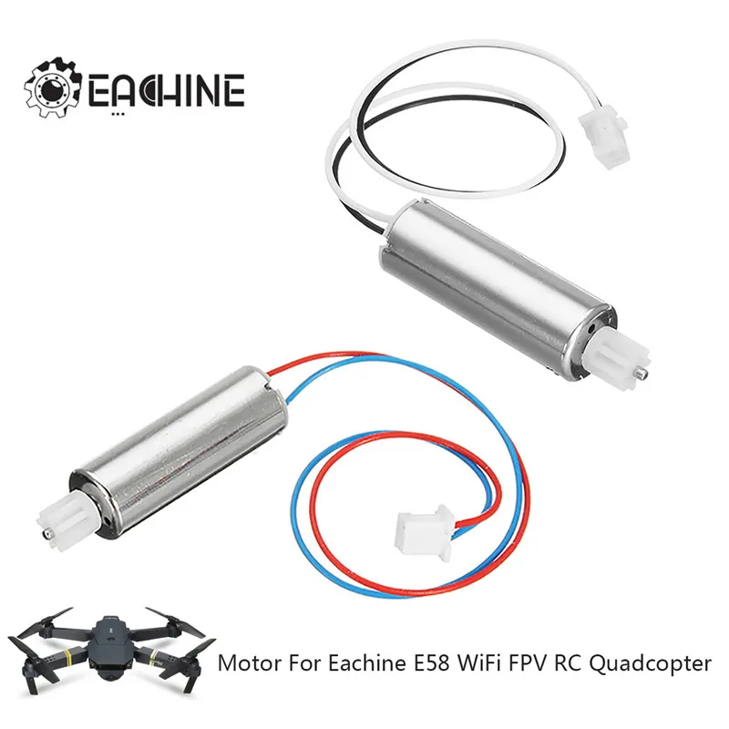 ETbotu Drone Motor Positive Reversal Brushed Coreless Motor with Gear Connector CW/CCW Replacement Accessories for Eachine E58 
