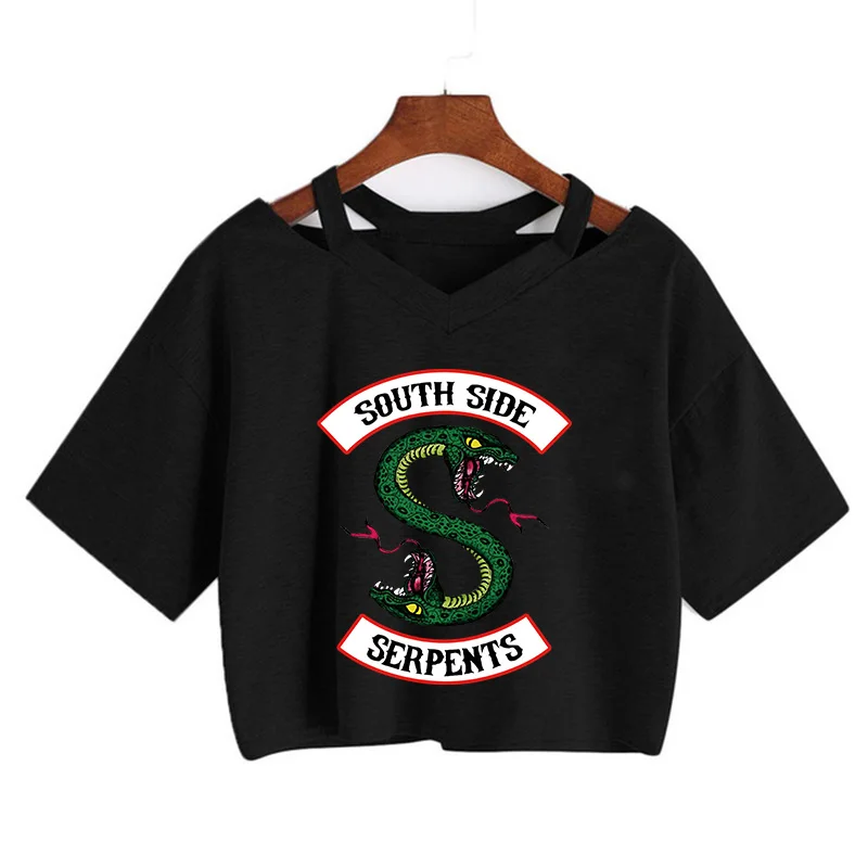 Футболка Riverdale с надписью South Side Serpents женская футболка в стиле Харадзюку принтом