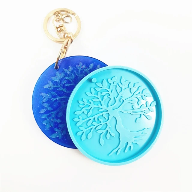 tree slicon mold, Resin mold, Silicone resin mould, pendent molds, UV resin  mold