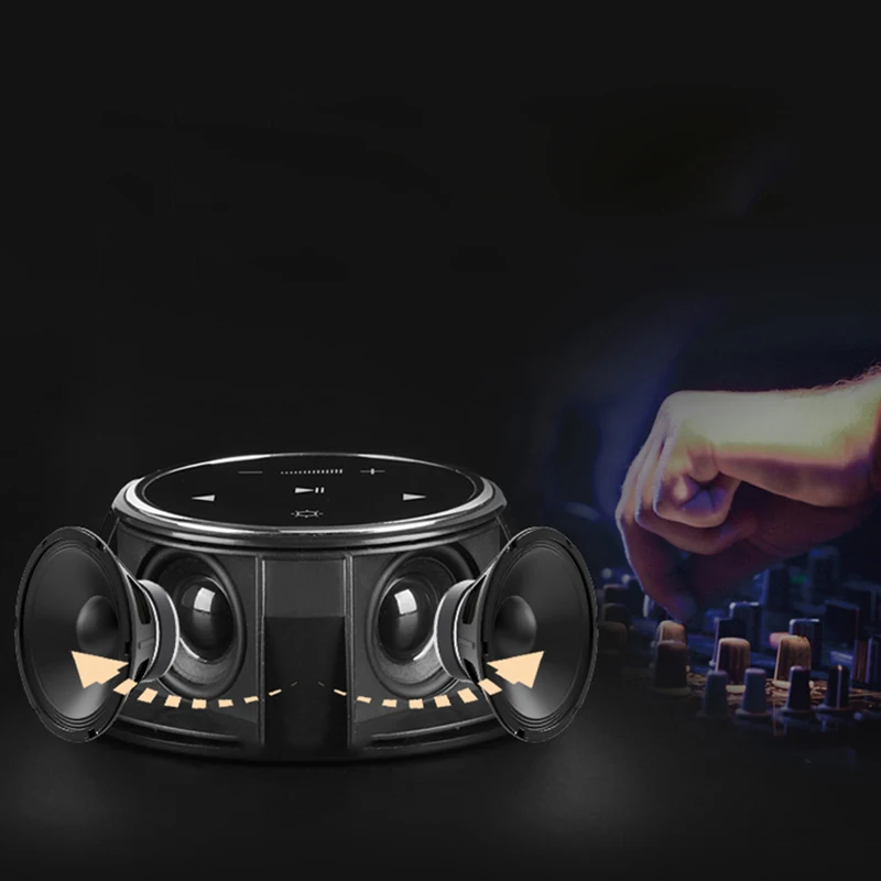 Мини Bluetooth динамик USB беспроводной Bluetooth Сенсорный Звук Свет светодиодный беспроводной портативный музыкальный сабвуфер небольшой динамик со светом