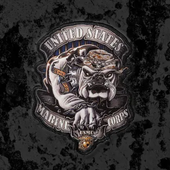 

Fine United States Marine Corps USMC Release The Dogs Of War Thermal Transfer Hook & Loop For Clothes Backpack Velcro Epaulettes