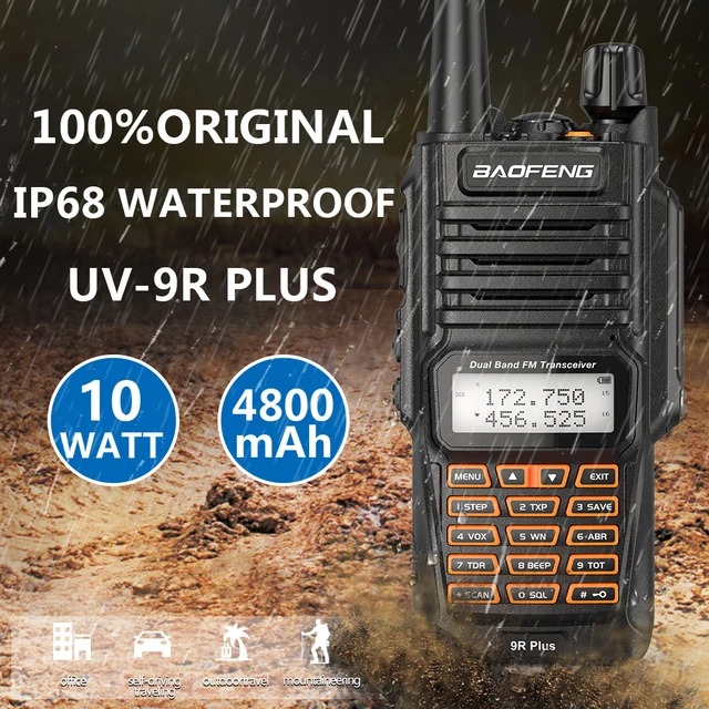 Baofeng UV 9R PRO IP68 Waterproof Dual Band 136 174 400 520MHz Ham