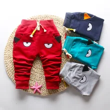 IENENS/От 0 до 3 лет штаны с заячьими ушками для маленьких мальчиков, брюки, одежда повседневные штаны для маленьких мальчиков, весенне-осенние детские свободные длинные штаны