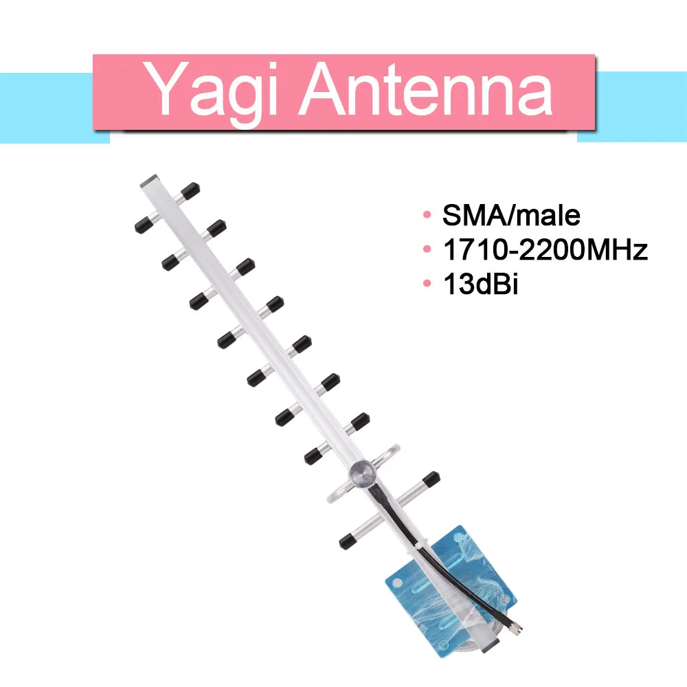 4G LTE ретранслятор GSM 1800 МГц Сотовый усилитель 4g GSM 1800 повторитель сигнала Светодиодный дисплей Мобильный телефон Сотовый усилитель сигнала 70 дБ