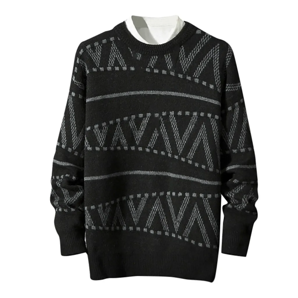 Men Autumn Winter Sweater Pullovers Jumper Men's O-Neck Men sweater plus size  Long Sleeve Sweaters Men   1127#3