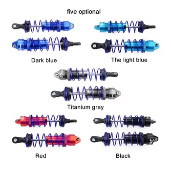 

Aluminum Rear Shock Absorber Assembled Full Metal Big Bore Shocks Replacement for Traxxas 1/10 Slash 4x4 RC Truck Huanqi 727