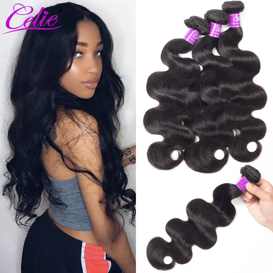 Волнистые человеческие волосы Remy 3 пряди 10 30 дюймов для наращивания|bundles hair weave|bundle