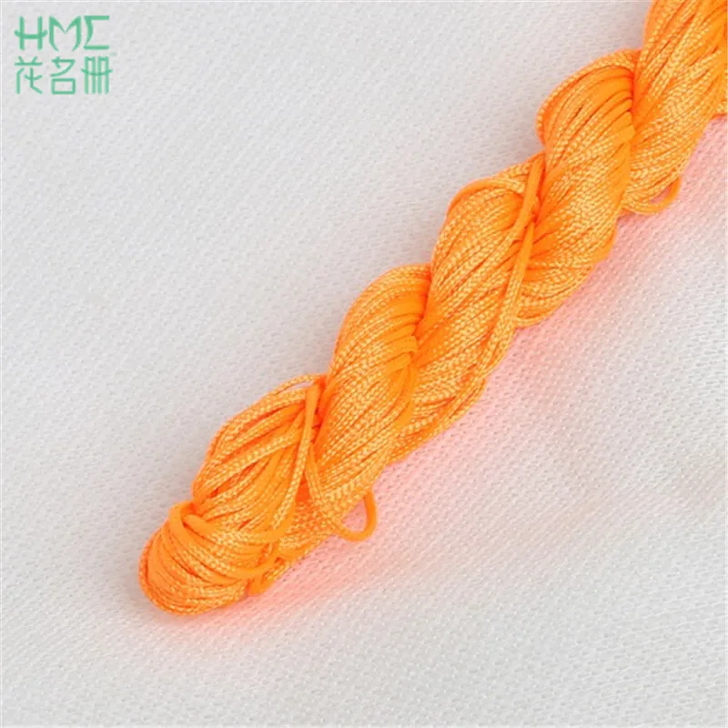 Высококачественная нейлоновая бусина ювелирный шнурок резьба китайский узел макраме трещотка 1 мм* 24 м веревка для DIY модный браслет плетеная веревка