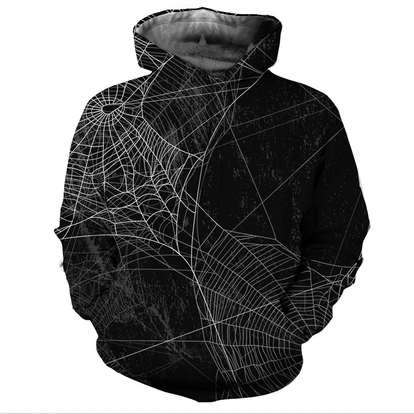 

REAL American SIZE Spiderweb high quality 3D Sublimation Printing Hoody Hoodie Plus size 5xl 6xl