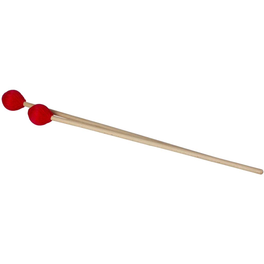 

Exquisite 1 Pair Marimba Sticks Xylophone Mallets Beech Handle 420mm/16.53inch