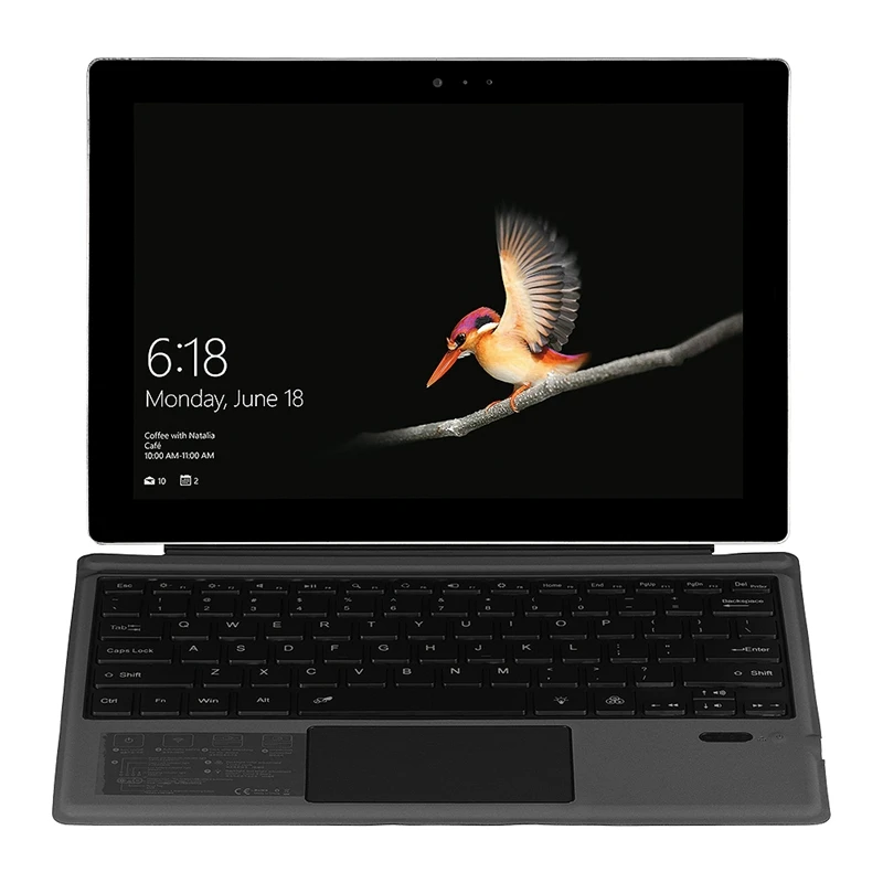Беспроводной клавиатура с сенсорной панелью для Microsoft/Surface Pro 6 ультра тонкий 7