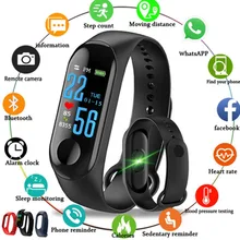 Color Screen Fitness Tracker IP67 Waterproof Blood Pressure Heart Rate Monitor Smart Bracelet For M3S Band