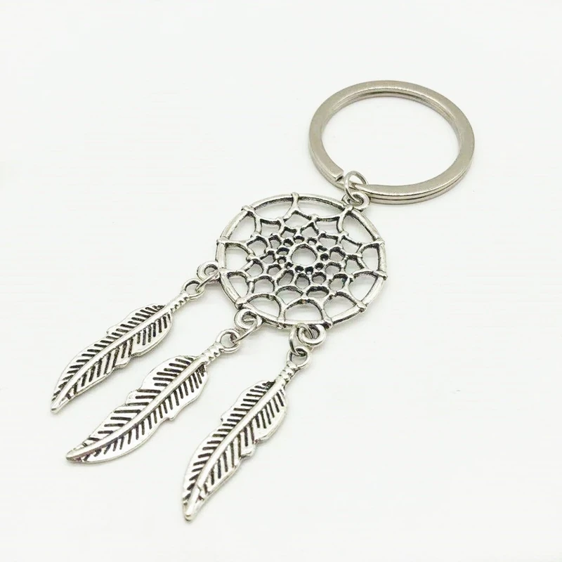 Creative Dream Catcher and Leaf Keychain Handmade Key Personality Dreamcatcher Car Gift | Украшения и аксессуары