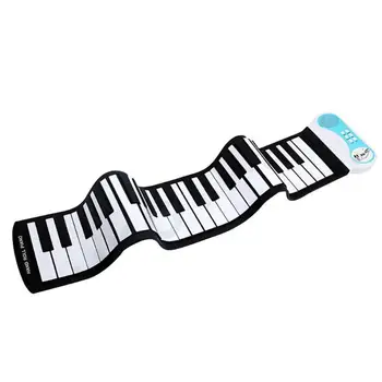 

37 Keys Flexible Hand Roll Up Piano Portable Silicone Soft Keyboard Piano