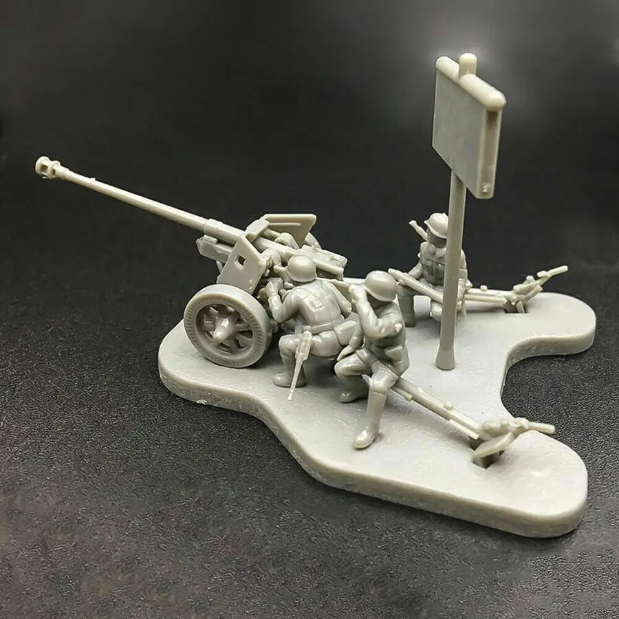4D 1:72 сценарий PAK40 M30 M1938 Сборная модель пушки сборная головоломка кирпичная
