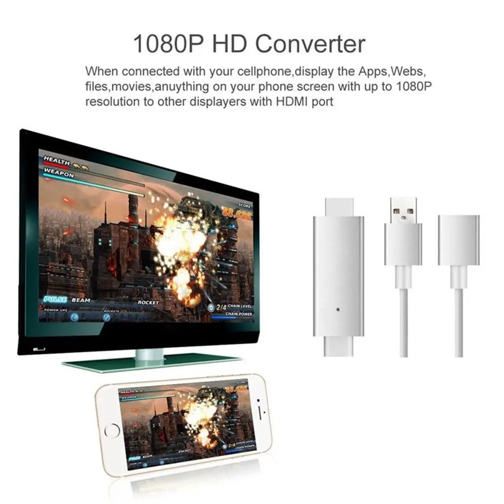 Горячая MHL Micro USB к HDMI HD 1080P ТВ кабель адаптер для Android samsung телефон планшет Galaxy S8 S7 для iPhone 8 7 6