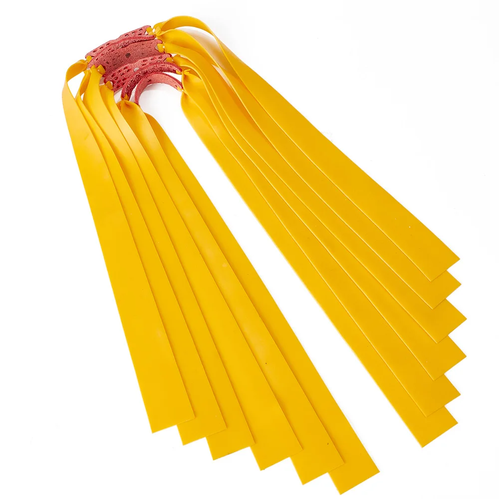 

6PCS Thickness 0.75mm Powerful Resilient Rubber Flat Elastic Band For Slingshot Catapult Latex Tape Replacement Accessory