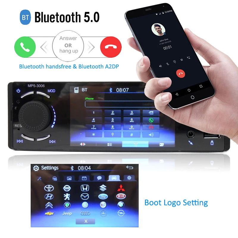 PHYEE 1 Din Автомагнитола зеркалом Link Bluetooth Handsfree 4 PHYEE 1 Din Автомагнитола зеркалом Link Bluetooth Handsfree 4