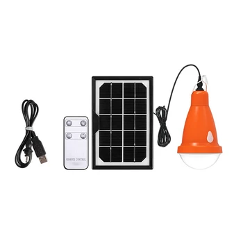 

Solar Panel USB Rechargeable 3 Modes Camping LED Bulb Remote Control Waterproof Outdoor Emergency Light Garden Hiking Home Lamp