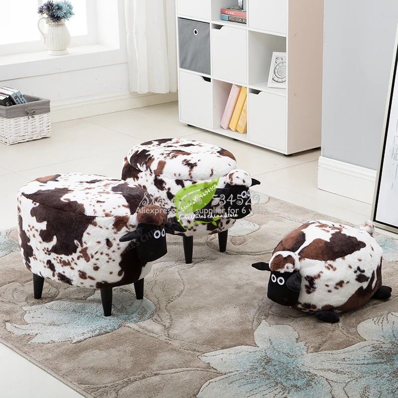 38%Simple Wood Lamb Makeup Chair Cartoon Solid Wood Frame Stool Animal Beast Cushion Children Storage Sofa Sheep Furniture Bench 38%Simple Wood Lamb Makeup Chair Cartoon Solid Wood Frame Stool Animal Beast Cushion Children Storage Sofa Sheep Furniture Bench