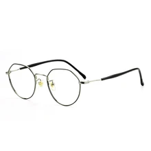 Новинка, ультра-светильник, металлические, простые, модные, без градусов, очки для чтения, полигон, Ретро стиль, очки для чтения, унисекс, дикие, Повседневные очки