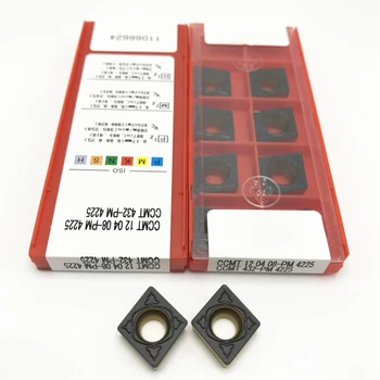 

10PCS CCMT120408 PM4225 Carbide Insert Turning Tool Turning Milling Cutter CNC Cutting Tool Slot Cutting CCMT120408 PM 4225