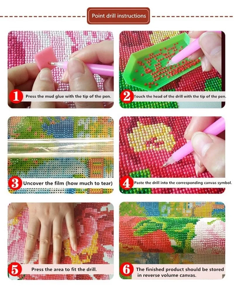 DIY 5D алмазная вышивка цветок пейзаж Картина круглая Алмазная вышивка крестиком Мозаика Украшение Дома Ваза