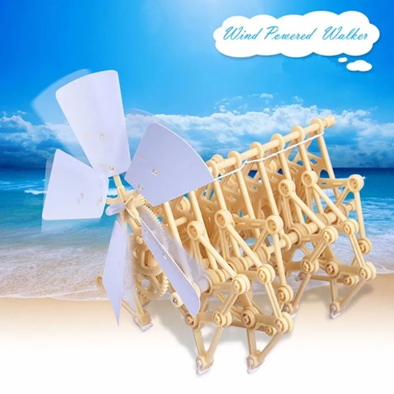 Scientist Walking Strandbeest Model Kit DIY Science Puzzle Children Educational Science Toys Wind Powered