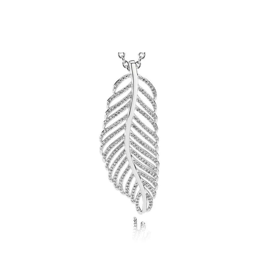 XIAOYI Стерлинговое Серебро 925 пробы, сверкающее как светильник, как коллекция перьев, кольцо, ожерелье, подходит для высококлассных мероприятий, простой стиль
