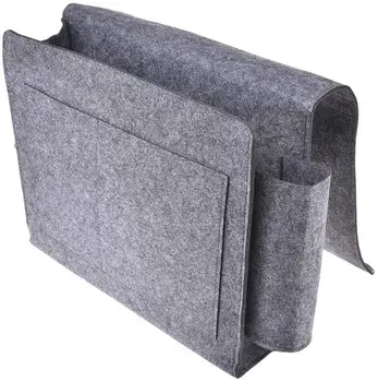 

Bed Organizer, Felt Bed Bag Anti-slip Bedside Bag Sofa Bed Hanging Storage for Phone iPad Remote Magzine