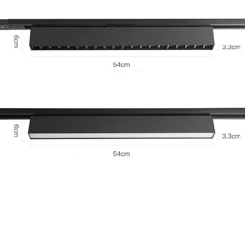 10W 20W 30W 40W 4Wire 3Phase LED Rail Lamp Aluminum Track Light 110V 220V Linear Flood Light Home Shop Stores 4