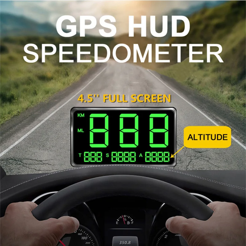 HUD Автомобильный дисплей gps измеритель скорости измерение скорости будильник пробег Высота часы автозапчасти XC-129