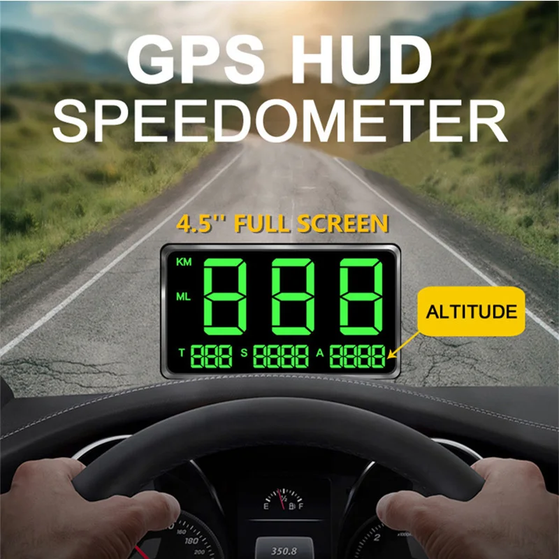 

New HUD car heads up display GPS speed meter measuring speed alarm mileage altitude clock auto parts XC-129