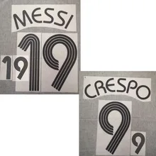 2006 Crespo Messi Nameset Personalizzare qualsiasi nome numero di Stampa di trasporto libero di Patch