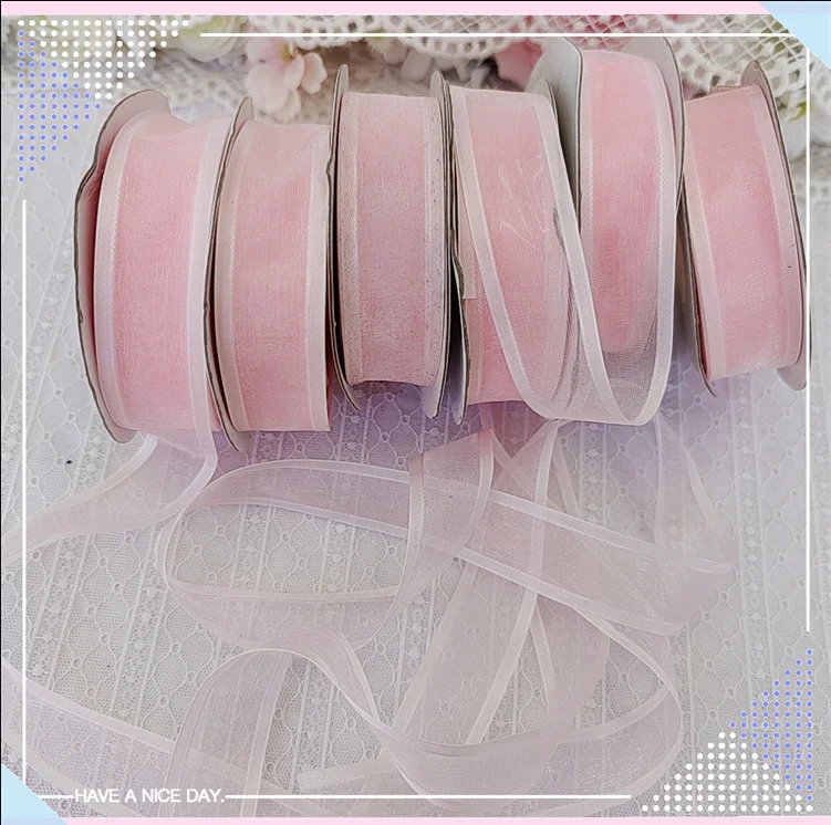 5 Meters/lot 2.3cm Width Pink Flower Embroidered Lace Trim Decoration Accessories Delicate Embroidery Ribbon DIY | Дом и сад