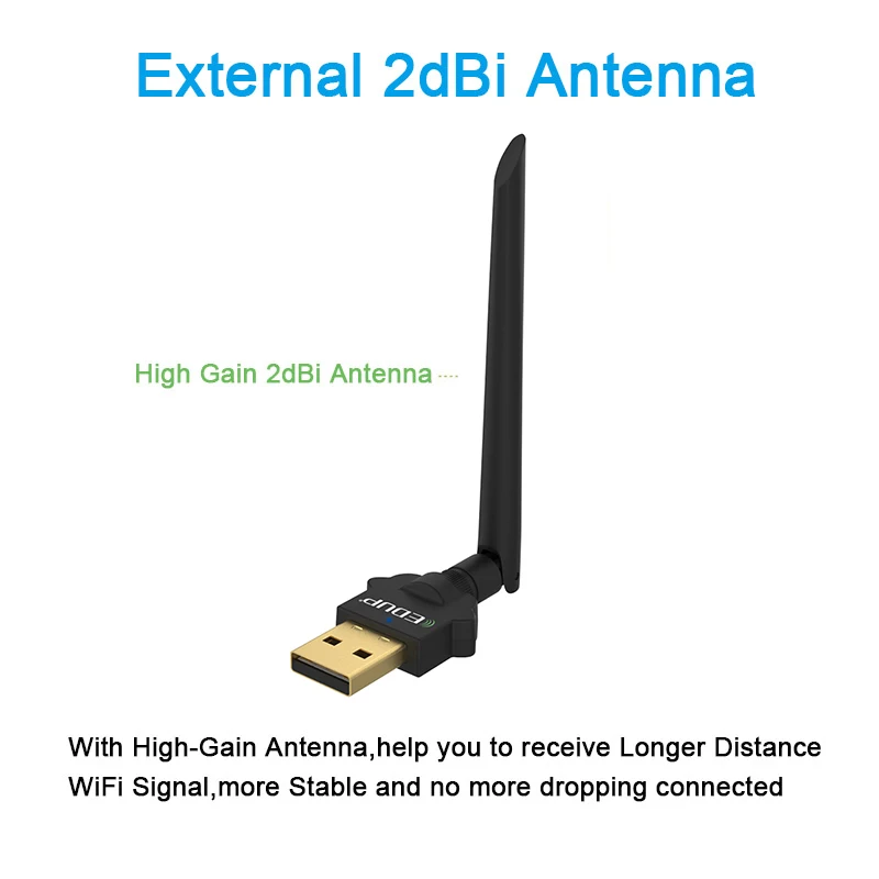EDUP 1300 Мбит/с AC USB WiFi адаптер 2 4G/5 ГГц двухдиапазонный беспроводной Wifi ключ сетевая