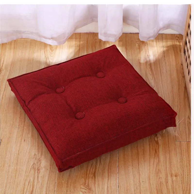 3 Твердая японская Подушка Cattail Hassock Seat Pad копчик, ортопедический коврик подушка на спинку стула квадратный утолщенный напольный коврик Pouf Futon - Цвет: 3