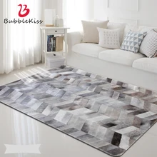 Bolha beijo 2020 nova dupla camada de poliéster macio quarto decoração tapetes simples padrão geométrico tapete crianças tapetes do quarto