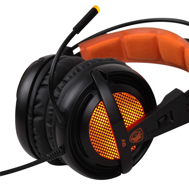 Sades A6 стерео USB 7,1 Surround Pro Игровые наушники с микрофоном для ПК notebook 18