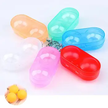 

Table Tennis Box Protection Storage 2 slots Barrel Portable Protective Sleeve Ball Box For Team Exercise Durable