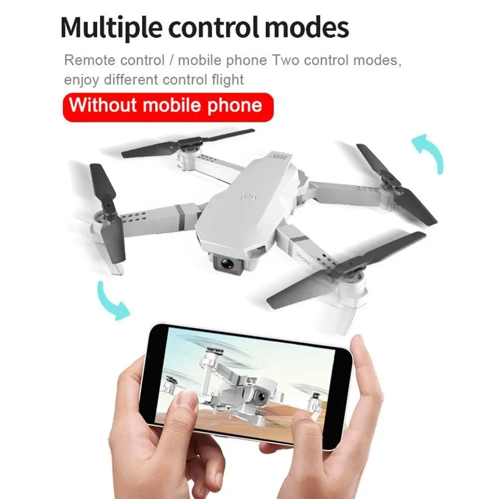 E59 RC Drone 4K HD Camera Professional Aerial Photography Helicopter 360 Flip Real WIFI Transmission Degree Time Quadcopter W4S8