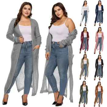 

Bath Exit Women Beach Plus Size Dress Swimsuit Cover Swimwear Beachwear 2019 Style Long Sleeve Cardigan With Solid Acrylic