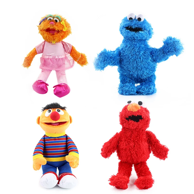 27 40 см Улица Сезам Elmo Cookiemonster Оскар грувер Зои Эрни большая птица мистер SUNFFLEUPAGUS