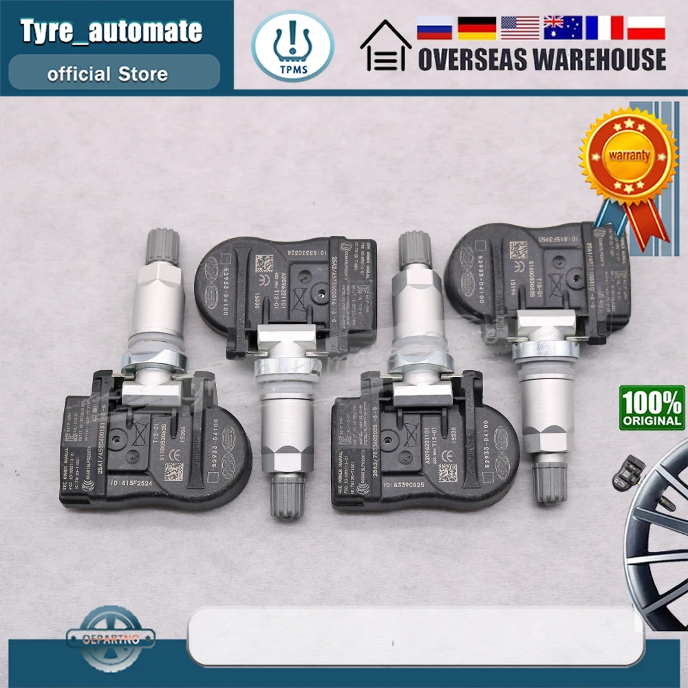 * ǰ *  Ÿ̾ з ͸ ý TPMS  52933-D4100 2015-2022  Ʈ  Ƽ Ϸ 52933-D9100, Kia OPTIMA NIRO