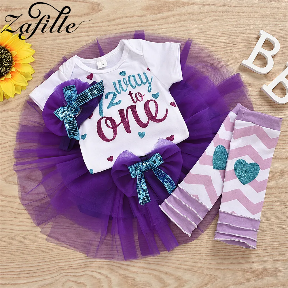 Baby Girl First Birthday Outfit - "In My One Year Old Era" Shirt & Tutu Skirt Set