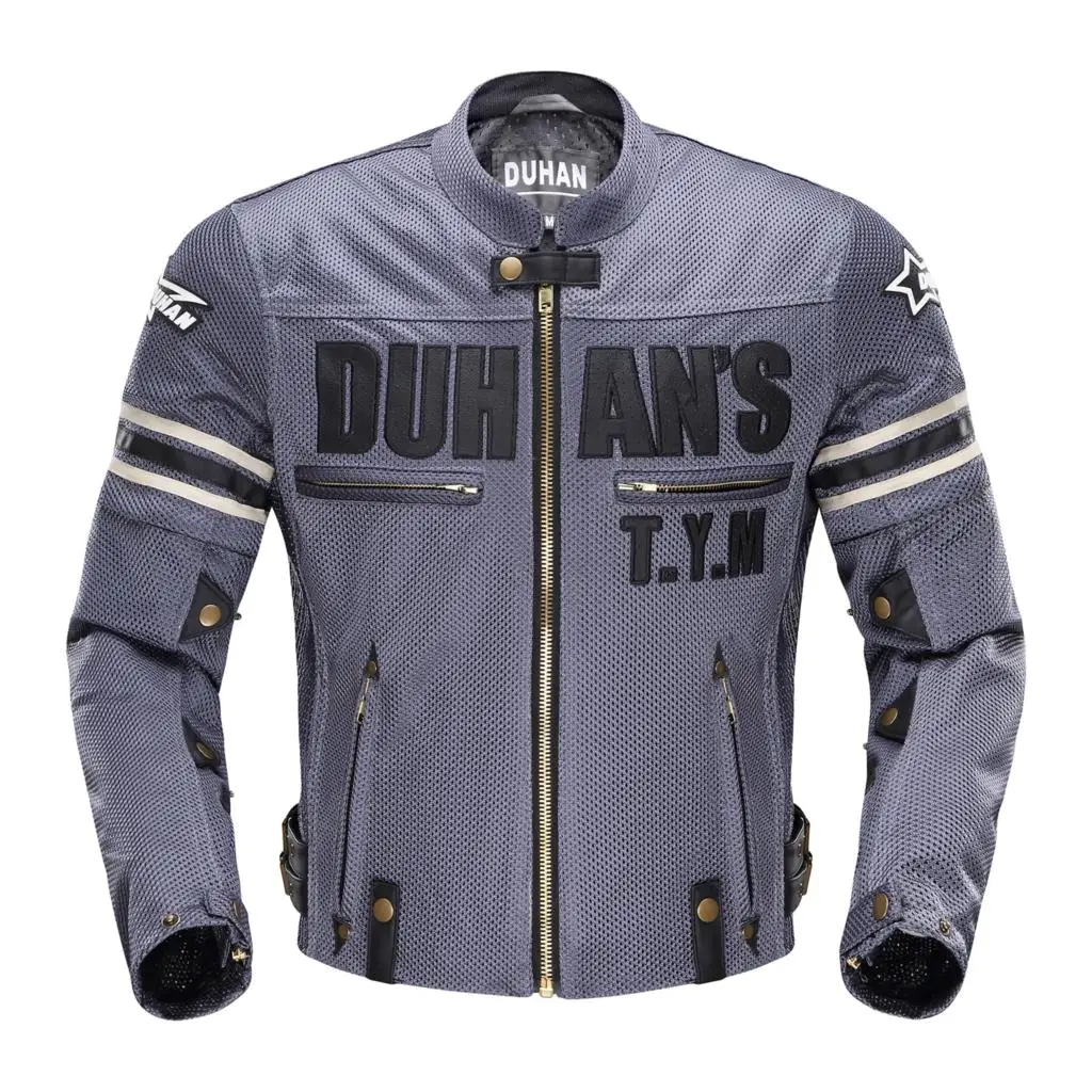 DUHAN, летняя мотоциклетная куртка, Мужская мотоциклетная куртка, Chaqueta, одежда для езды на мотоцикле, дышащая сетчатая куртка для прогулок, гонок, мотоциклетная куртка - Color: 103 Blue Jacket