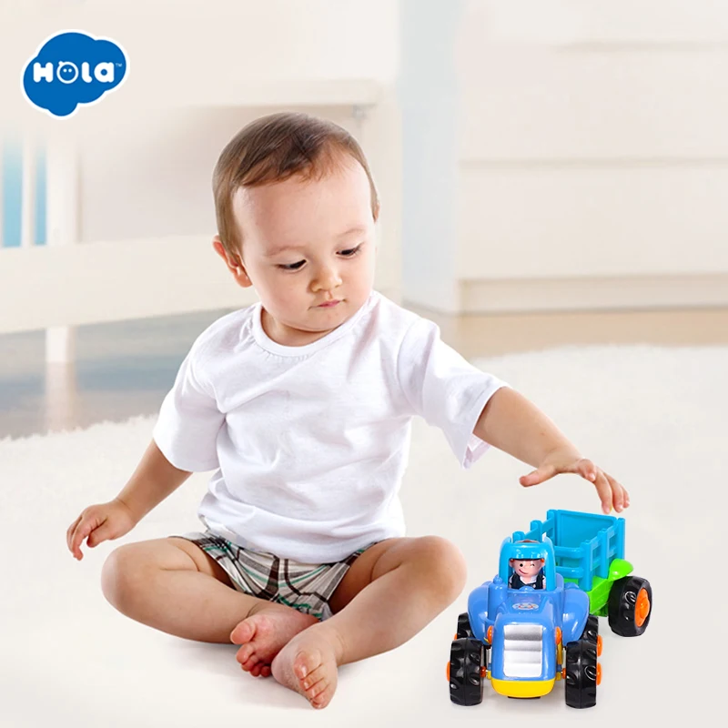 HOLA TOYS 326A+ 326B Мультяшные Детские бульдозеры модель игрушечной машины детские игрушки развивающие игрушки для детей Подарки