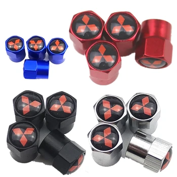 

NEW 4pcs 2019 Cap Air VALVE Cap Case EX Pajero Motorcycle Car Styling Accessories for Mitsubishi ASX Outlander Lancer Oem