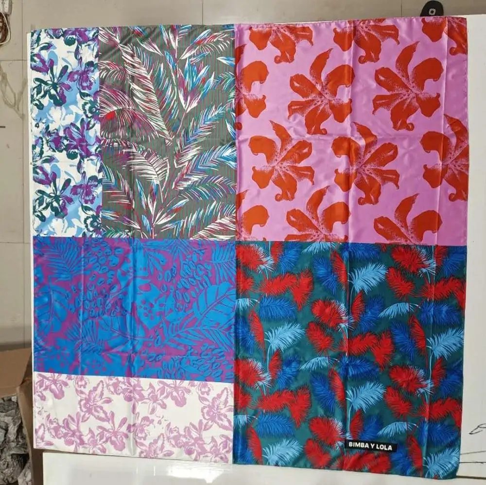 

Genuine Scarf Light Luxury Printed Kerchief Women 's Multi-function Silk Scarf Shawl Spring Fashion Geometric Adult bimbaylola